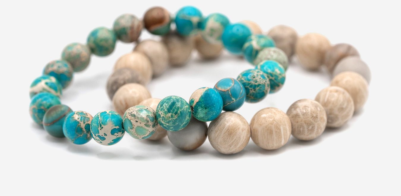Turquoise collection, Brooke gemstone stretch bracelet