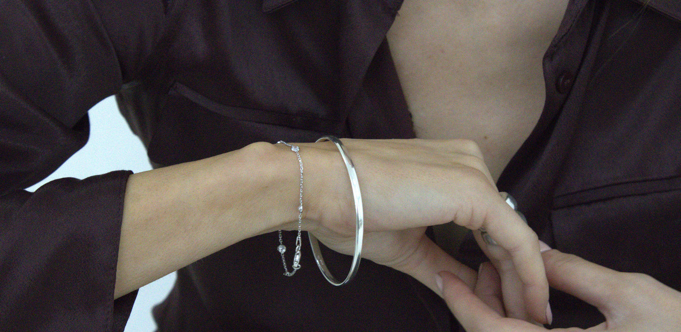 Best sellers, Antonia silver diamond look bracelet