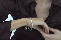 Athena Sterling Silver Bangle