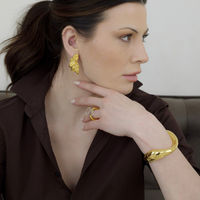 Gabriel 18ct Gold Plated Bangle