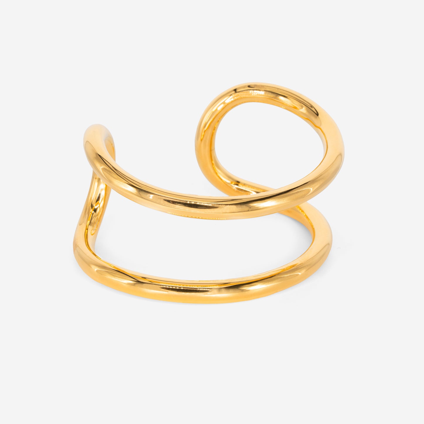 Margot 18crt Gold Plated Open Cuff