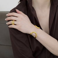 Margot 18ct Gold Plated Open Cuff