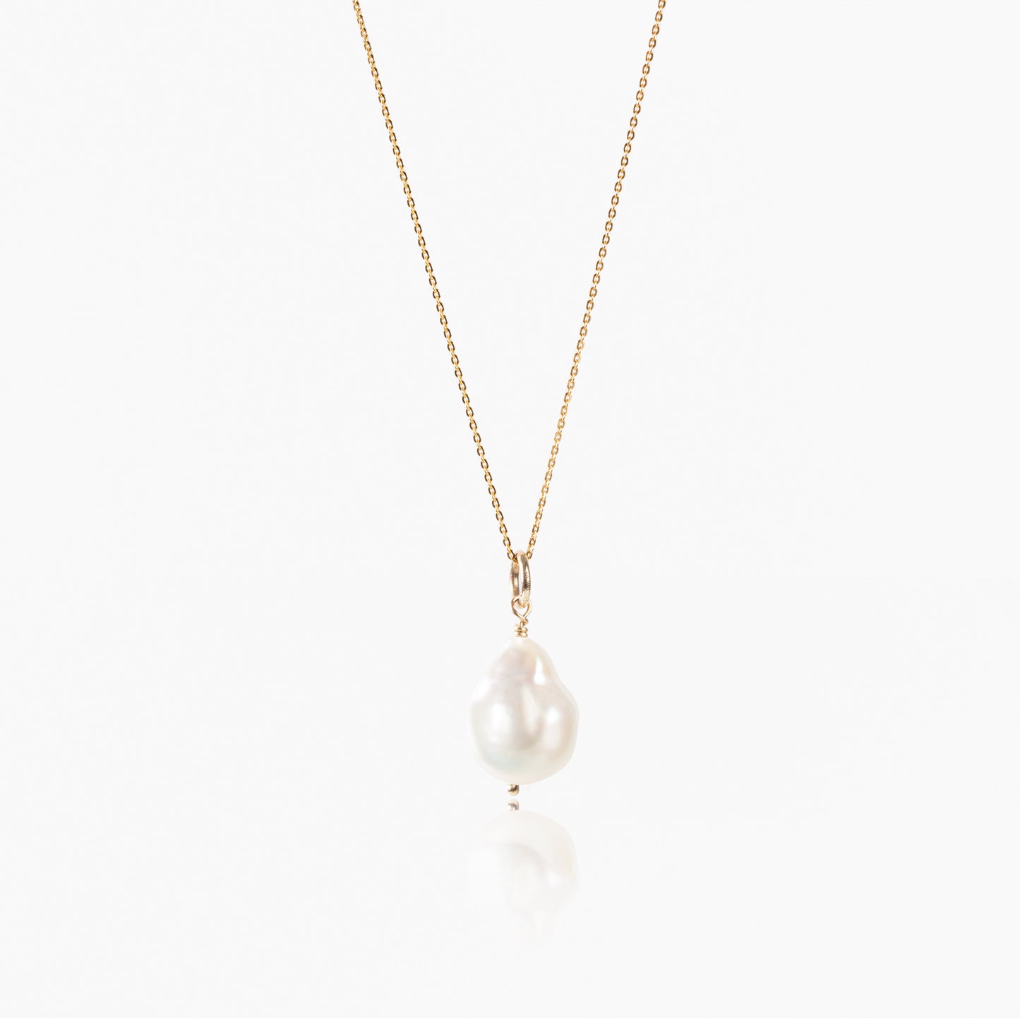 Andrea 9crt Gold Baroque Pearl Necklace