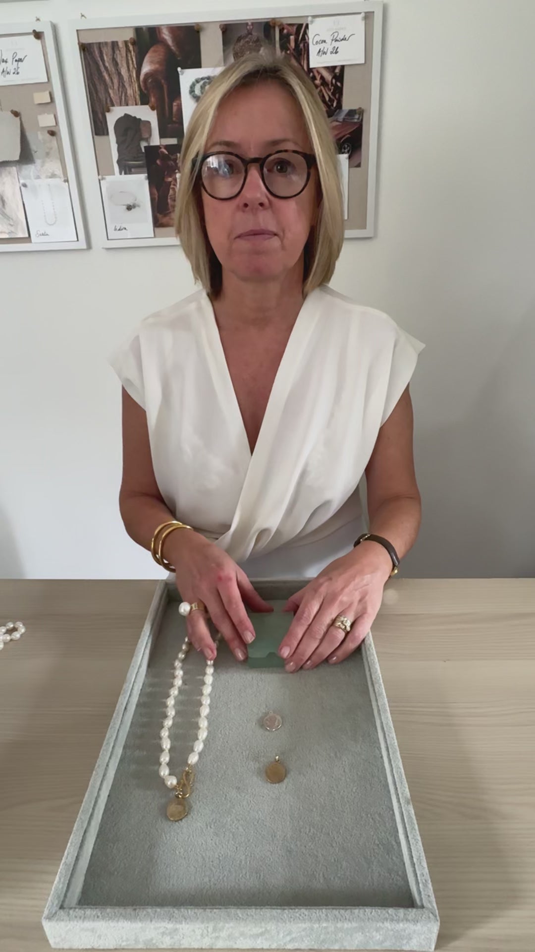 Helena Pearl Necklace With Gold Coin
